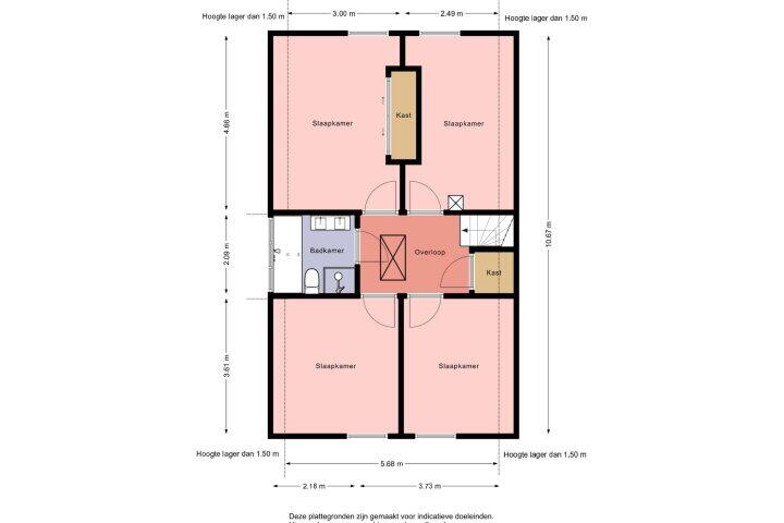 Plattegrond – de Stringen 41, Nieuwehorne
