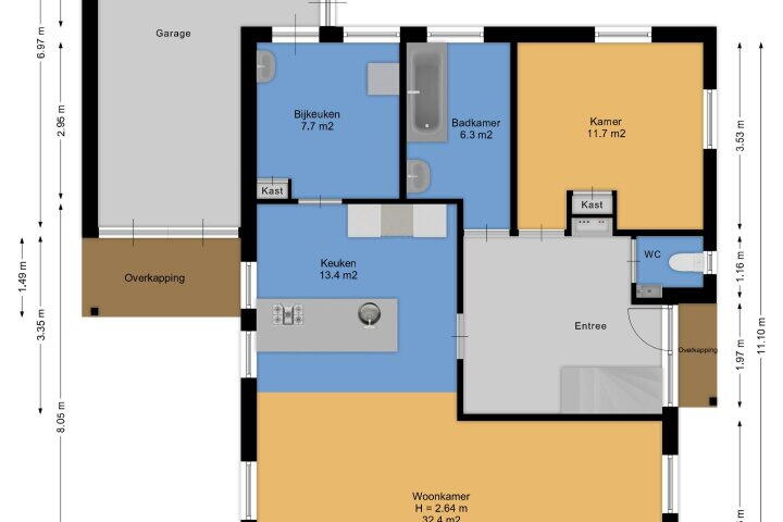 Plan – De Stroom 5, Beilen