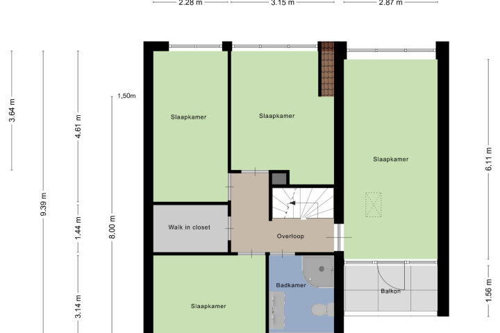 Plattegrond – De Til 58, Koudekerk aan den Rijn