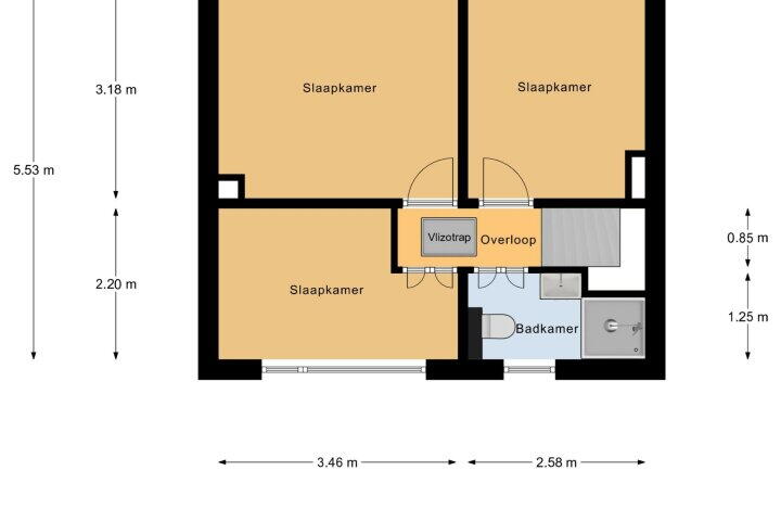 Plattegrond – De Tuintjes 22, Zundert