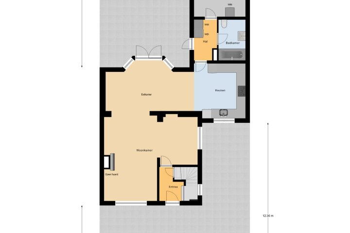 Plattegrond – De Tuintjes 22, Zundert