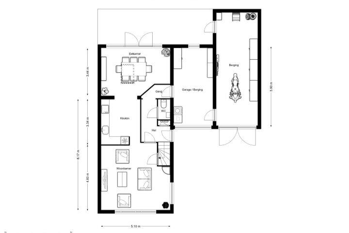 Plattegrond – De Twee Gebroeders 138, Drachten
