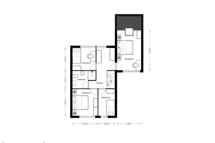 Plattegrond – De Twee Gebroeders 138, Drachten