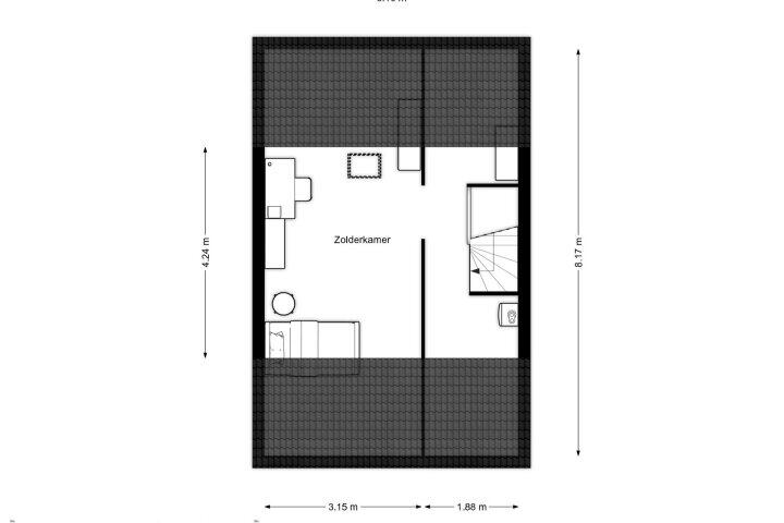 Plattegrond – De Twee Gebroeders 138, Drachten