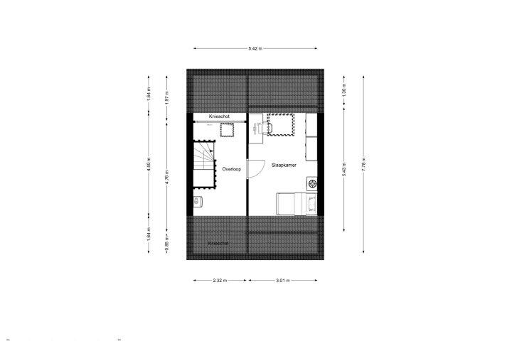 Plattegrond – De Twee Gebroeders 62 A, Drachten