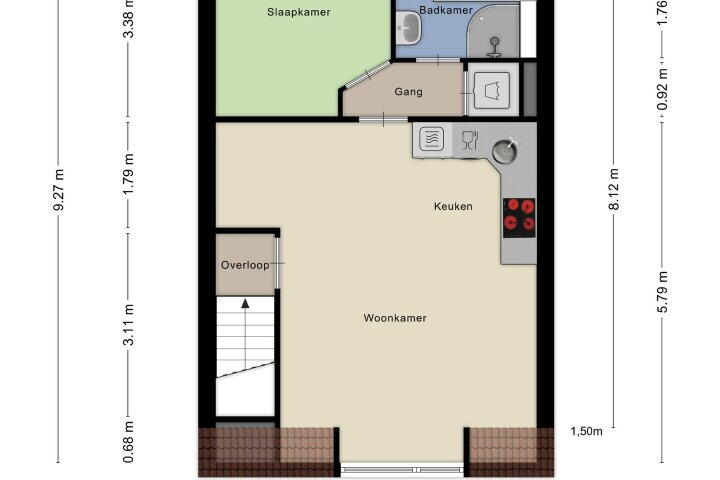 Plattegrond – de Ververt 1204, Wijchen