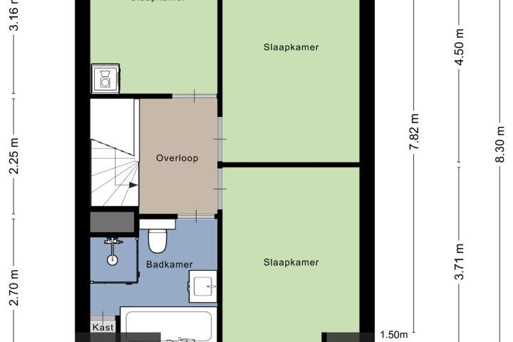 Plattegrond – de Ververt 1554, Wijchen