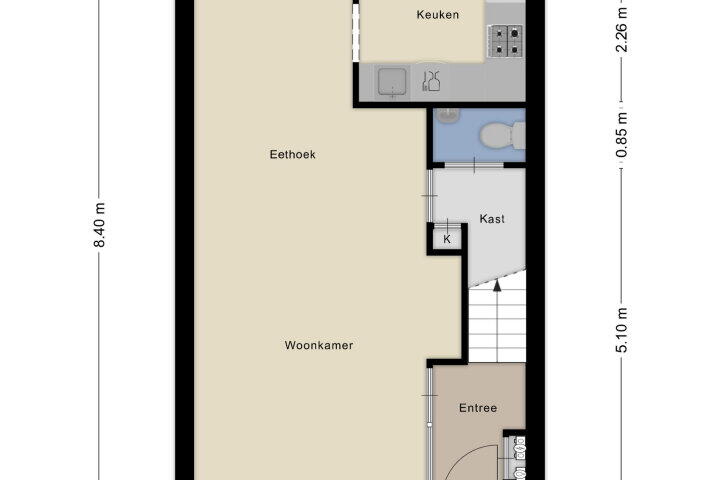Plattegrond – de Voorstenkamp 1223, Nijmegen