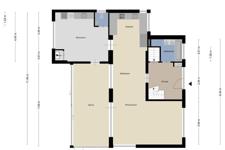 Plattegrond – De Waaij 1, Heumen