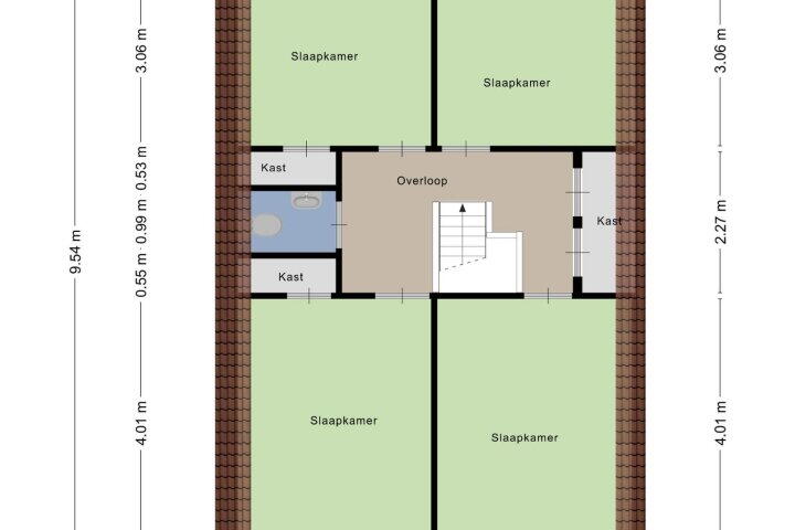 Plattegrond – De Waaij 1, Heumen