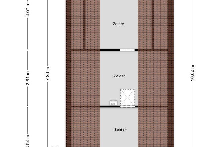 Plattegrond – de Weertjes 1007, Wijchen