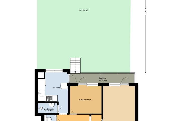 Plattegrond – de Wetstraat 10, Breda