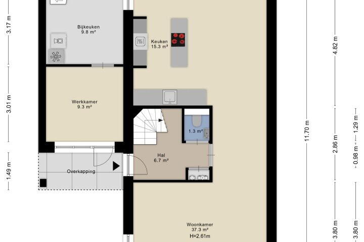 Plattegrond – De Wierse 23, Biddinghuizen