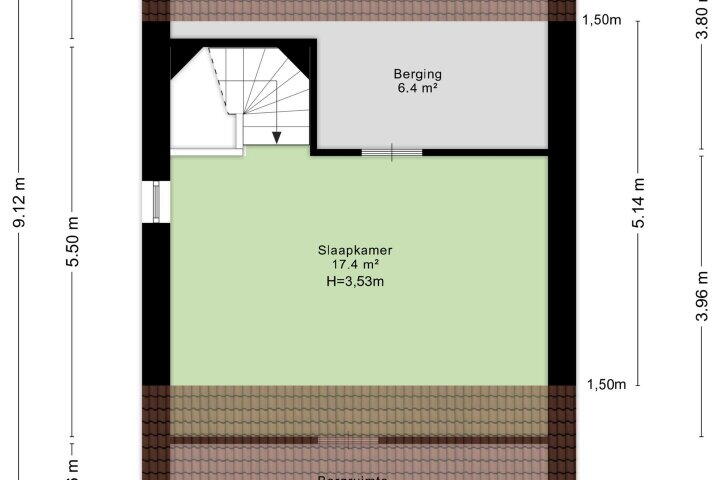 Plattegrond – De Wierse 23, Biddinghuizen