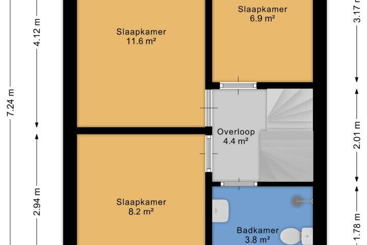 Plattegrond – De wiezeboom 22, Steenwijk