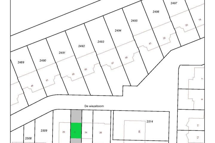Plattegrond – De wiezeboom 22, Steenwijk