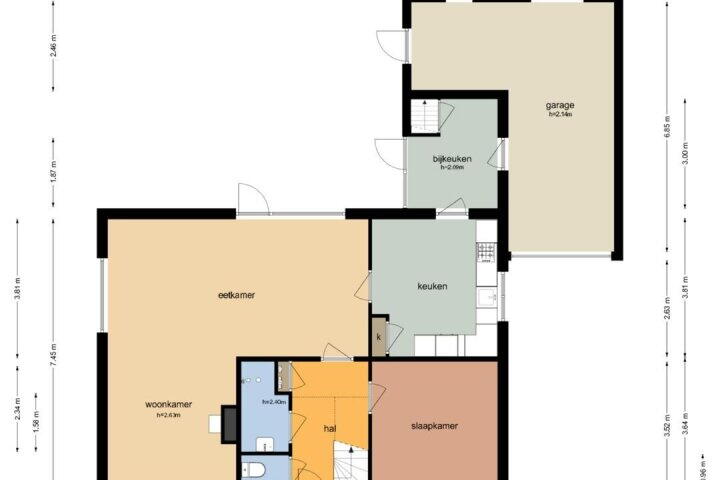 Plattegrond – De wilgen 36, Nijeveen