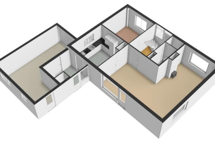 Plattegrond – De wilgen 36, Nijeveen
