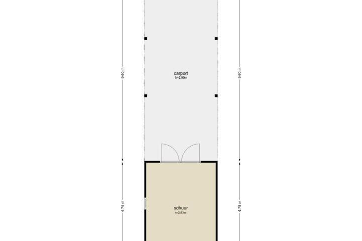 Plattegrond – De wilgen 36, Nijeveen