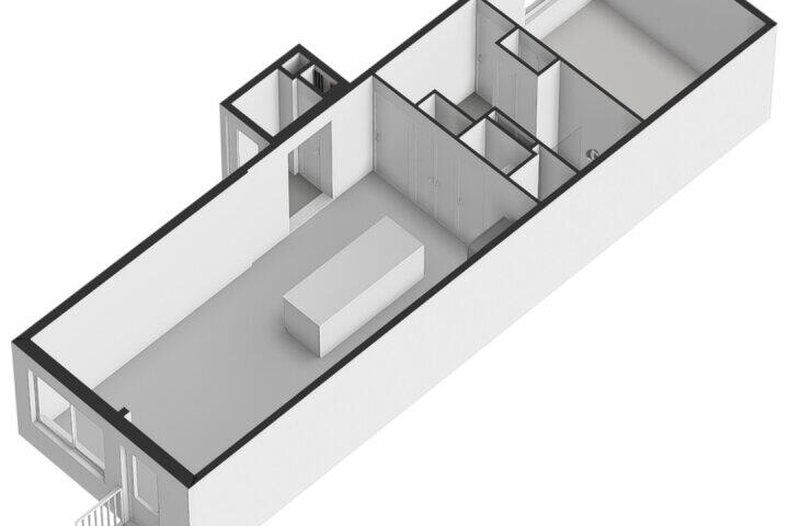 Plattegrond – De Wittenkade 6 B, Amsterdam