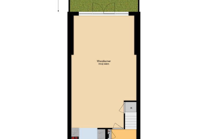 Plattegrond – de Zwaan 4, Leidschendam