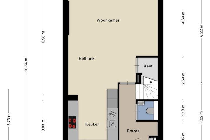 Plattegrond – Diadeemstraat 53, Almere