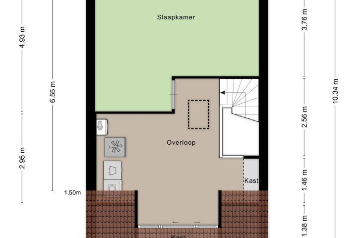 Plattegrond – Diadeemstraat 53, Almere