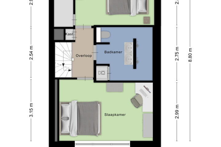 Plattegrond – Diamantdijk 104, Roosendaal