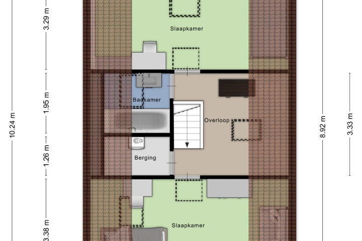 Plattegrond – Diamantdijk 135, Roosendaal