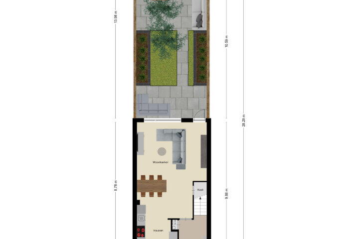 Plattegrond – Diamantdijk 88, Roosendaal