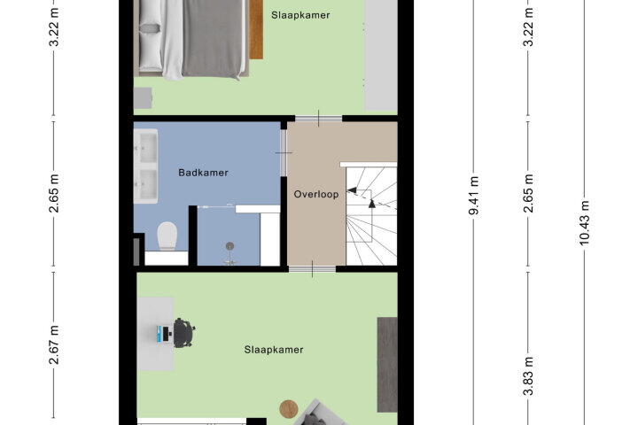 Plattegrond – Diamantdijk 88, Roosendaal