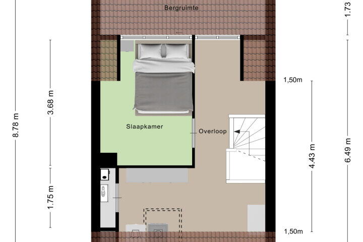 Plattegrond – Diamantdijk 88, Roosendaal