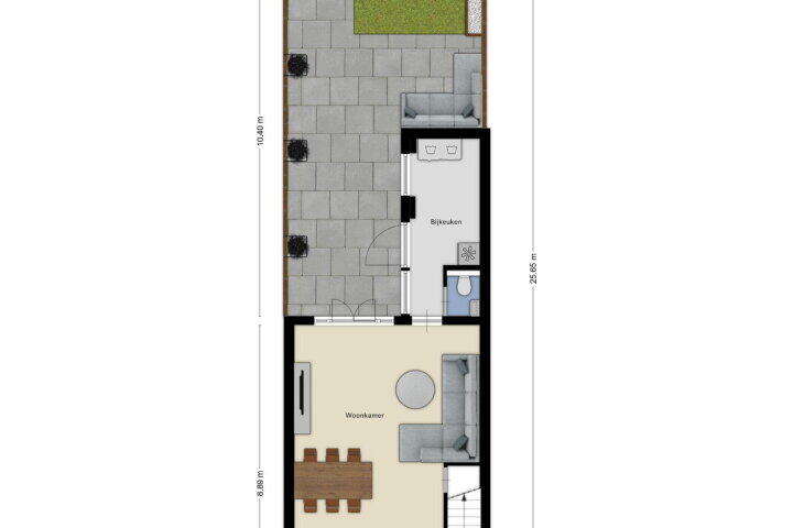 Plattegrond – Diamantdijk 91, Roosendaal