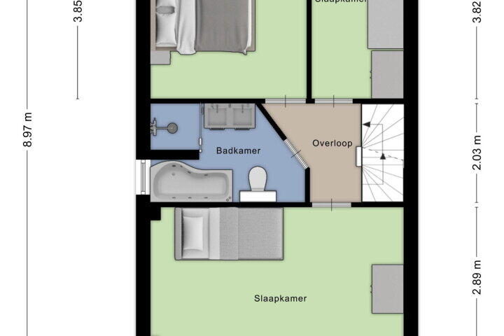Plattegrond – Diamantdijk 91, Roosendaal