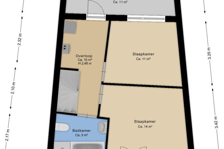 Plattegrond – Diamantstoep 20, Assen