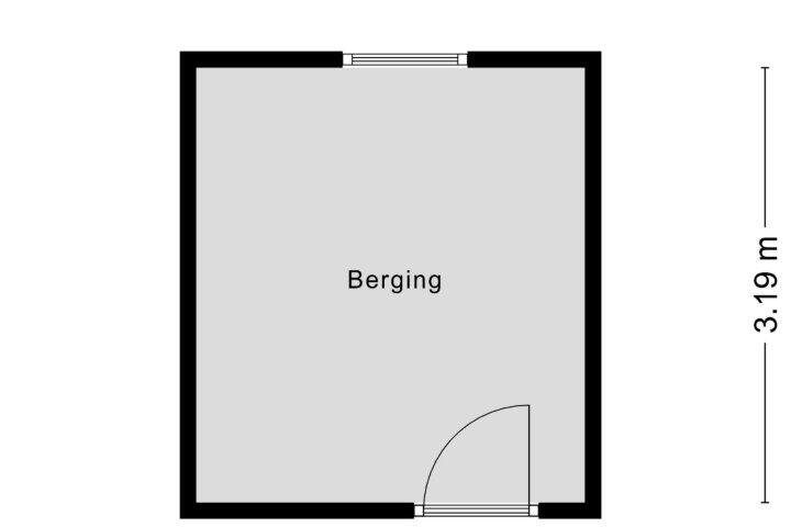 Plattegrond – Diedenweg 101 II, Wageningen