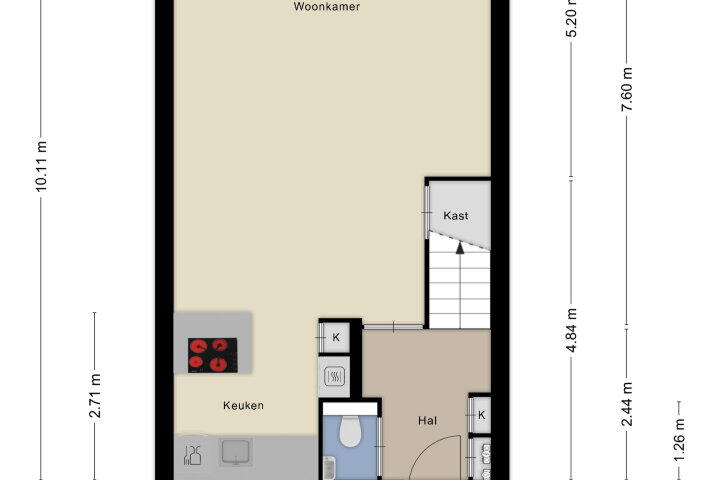 Plattegrond – Diemewei 4207, Wijchen
