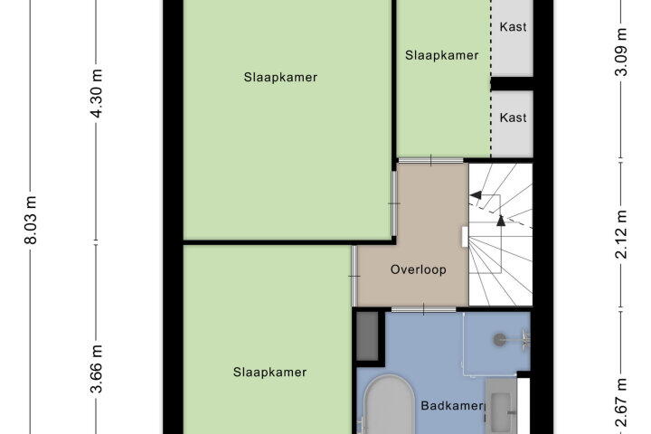 Plattegrond – Diemewei 4207, Wijchen