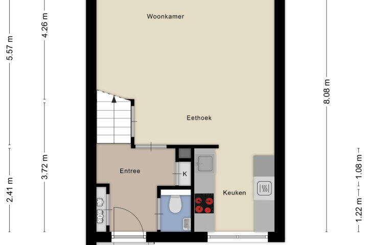 Plattegrond – Diemewei 4219, Wijchen