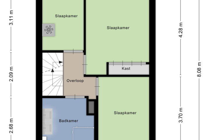 Plattegrond – Diemewei 4219, Wijchen