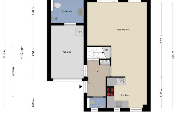Plattegrond – Diemewei 4840, Wijchen