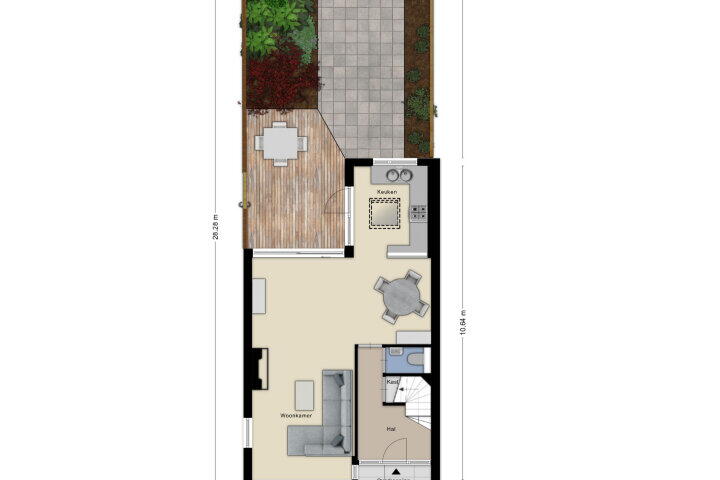 Plattegrond – Diepenbrocklaan 13, Roosendaal