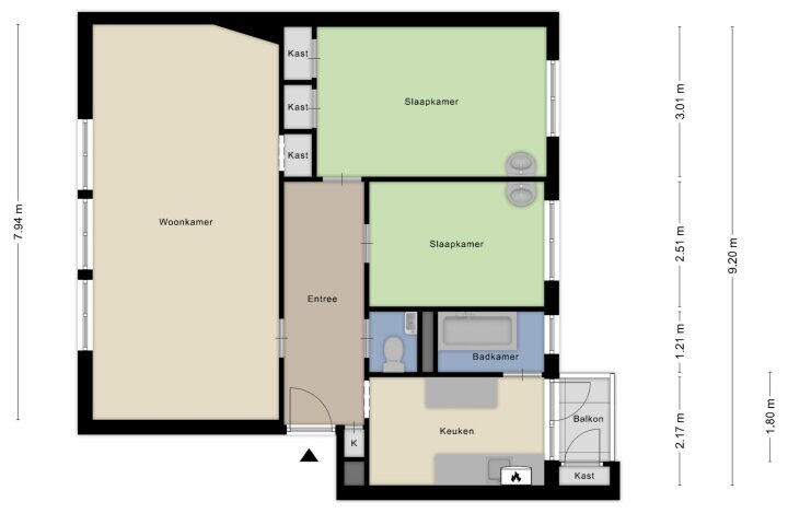 Plattegrond – Diependaalselaan 476, Hilversum