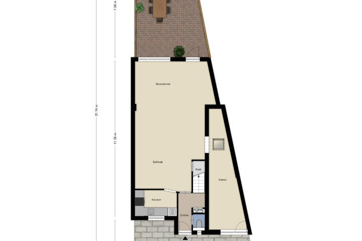Plattegrond – Diepvoorde 1117, Wijchen