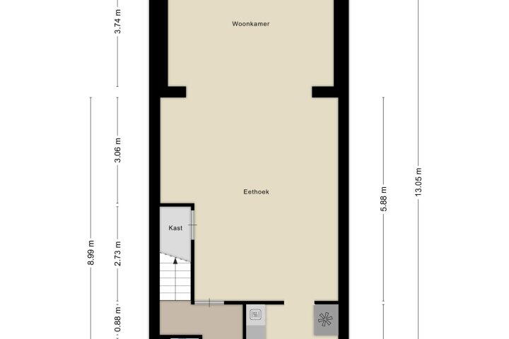 Plattegrond – Diepvoorde 2108, Wijchen
