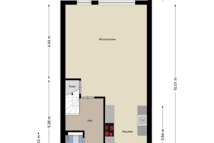 Plattegrond – Diepvoorde 2607, Wijchen