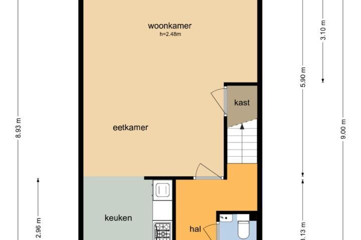 Plattegrond – Diepvoorde 3112, Wijchen