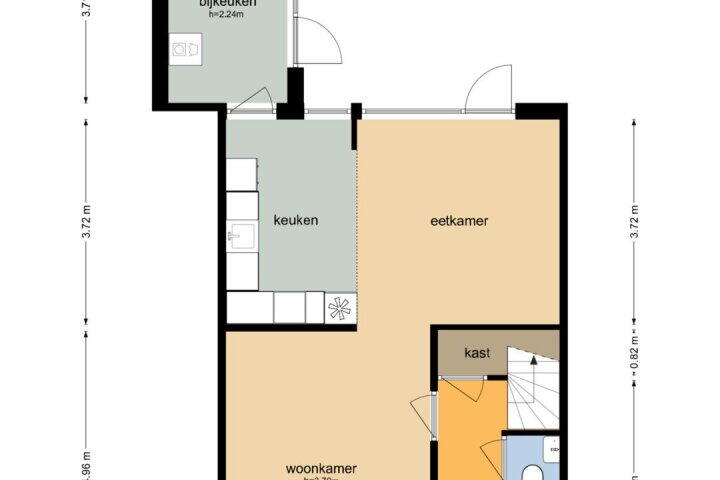 Plattegrond – Dievelings 5, Eelde