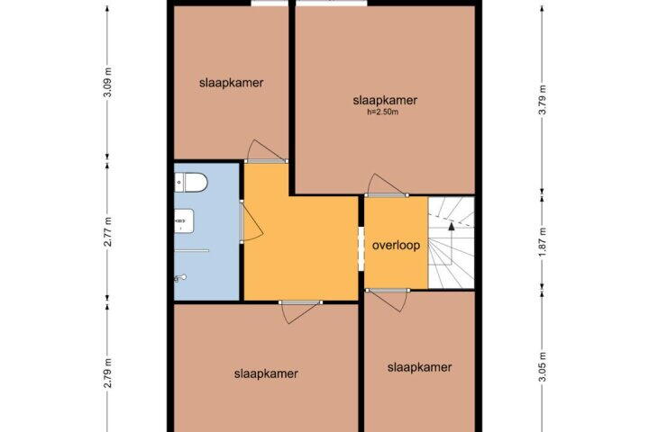 Plattegrond – Dievelings 5, Eelde