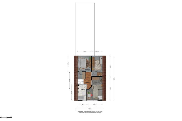 Plattegrond – Dijklaan 23, Breda